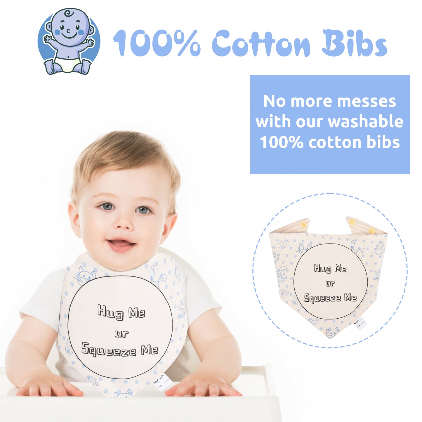 NUTUCH Newborn Baby Boy Gift Set | Baby Shower Basket | Baby Boy Gift Basket | New Mom Baby Gift Sets for Women | NT-351-BB-B