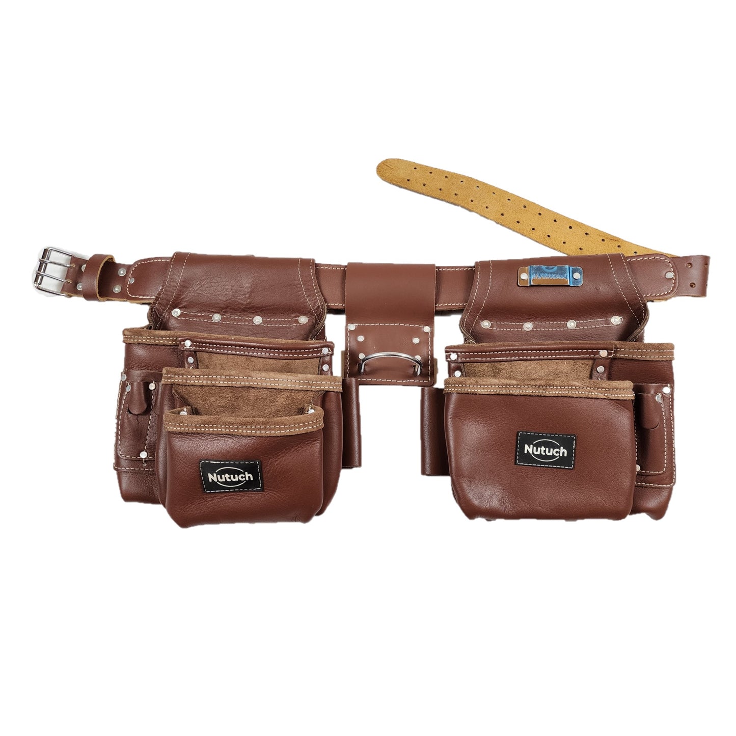 NUTUCH Premium Quality Grain Leather Carpenter Tool Belt for Handyman | Leather Tool Belt for Construction | Tool Belts | NT-1150-R