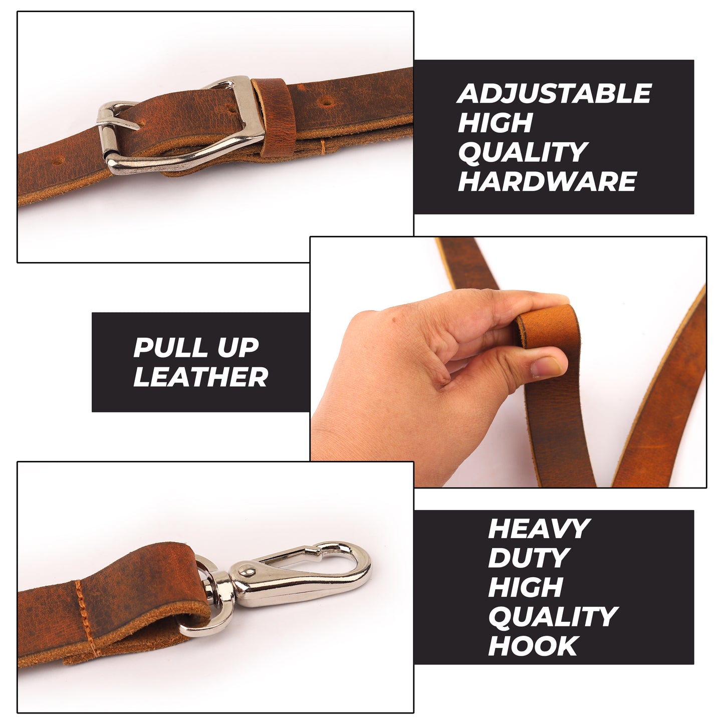 NUTUCH Grain Buffalo Leather Suspender for Men | Vintage Suspenders | Leather Braces | Western Heavy Duty Dress Suspender men NT-606-S