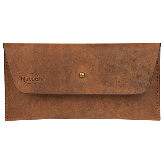 NUTUCH Genuine Leather Cash Envelopes for Men Women | Envelope Wallet | Phone Holsters | Cash Minimalist Wallet | NT-571-W