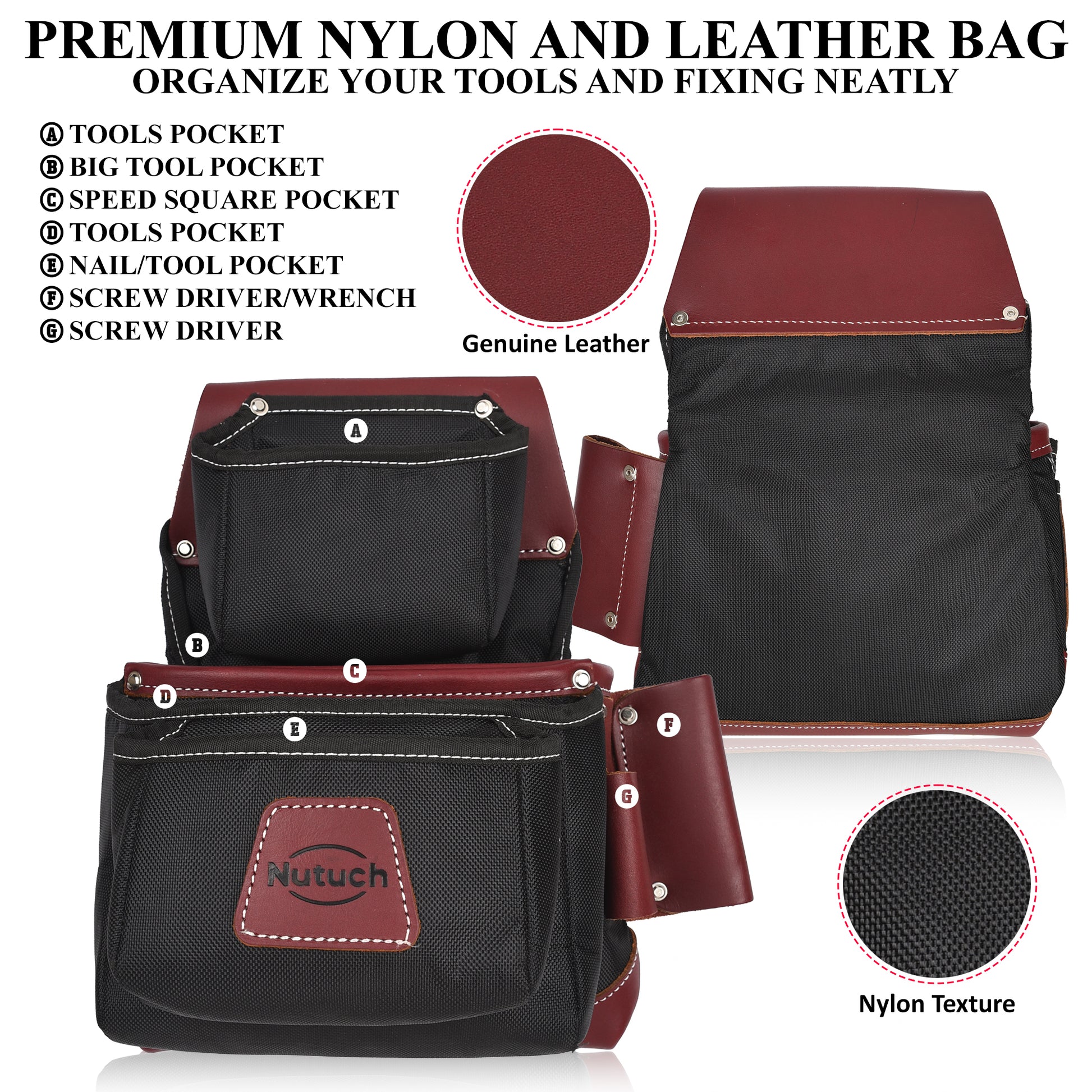SpeedStrap 40020 - Large Tool Bag Black Nylon