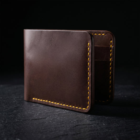 Top Grain Brown Leather Wallet for Men | Handmade Bifold Wallet | Ultra Strong Stitching | Multiple Card Slots | Gift for Him | Groomsmen