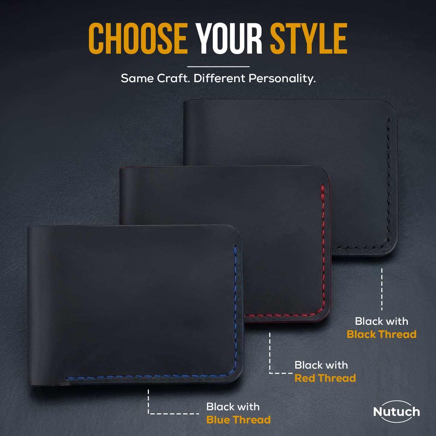 Top Grain Leather Wallet for Men | Handmade Bifold Wallet | Ultra Strong Stitching | Multiple Card Slots | Gift for Him | Groomsmen