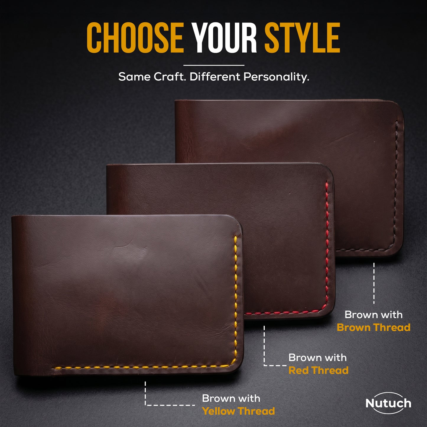 Top Grain Leather Wallet for Men | Handmade Bifold Wallet | Ultra Strong Stitching | Multiple Card Slots | Gift for Him | Groomsmen